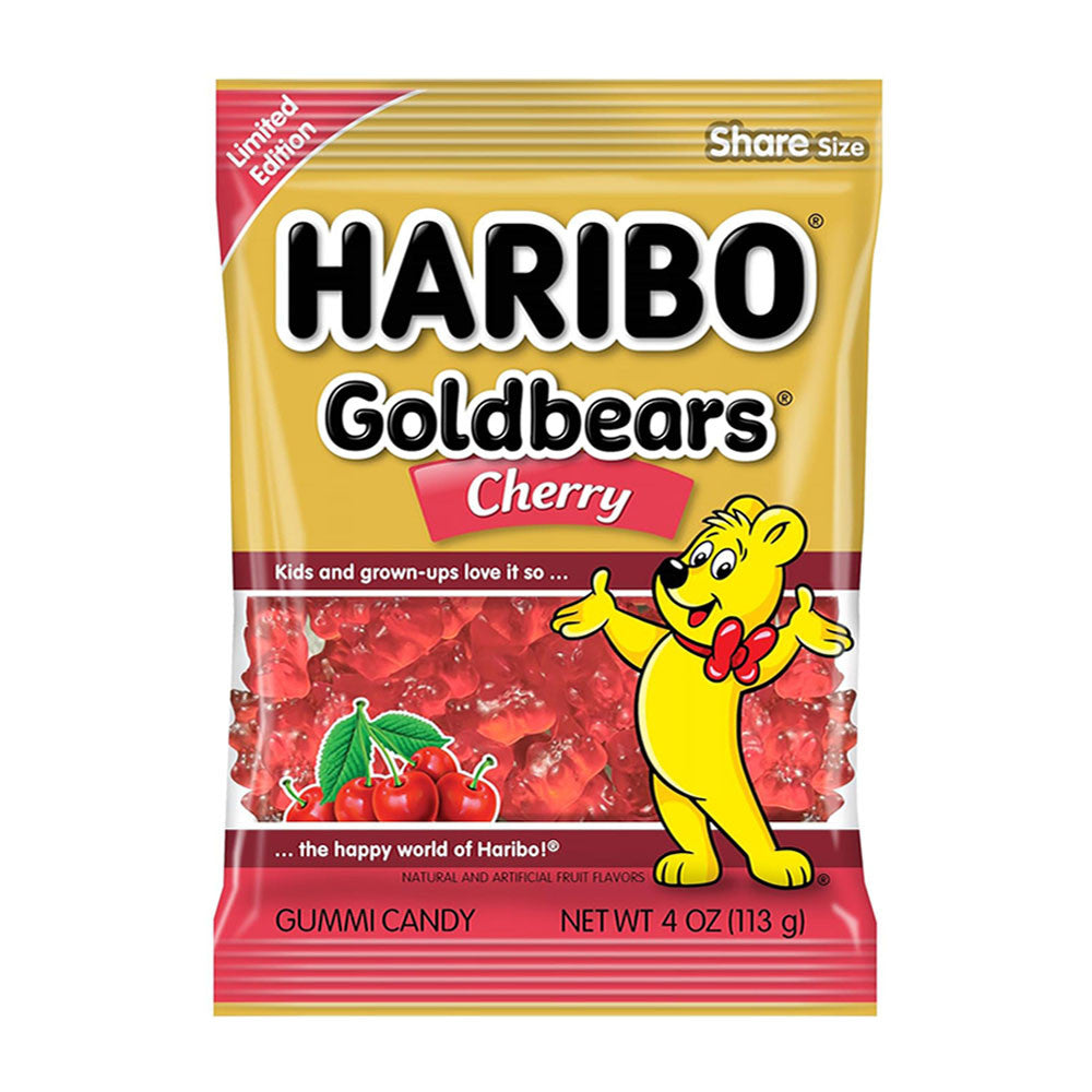 Haribo Goldbears Cherry Red Gummies 4 oz Bag