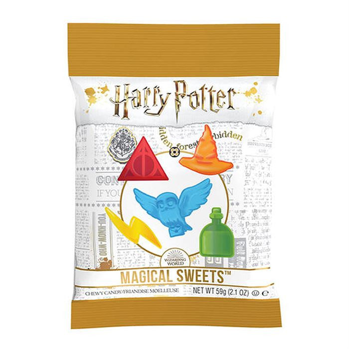 Harry Potter Magical Sweets Gummy Shapes Hat Potion Owl Symbol Lightning Bolt 2.1 oz Bag