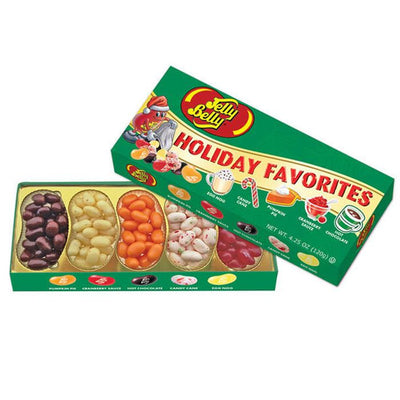 Jelly Belly Holiday Favorites 5 Flavors Jelly Beans 4.25 oz Gift Box