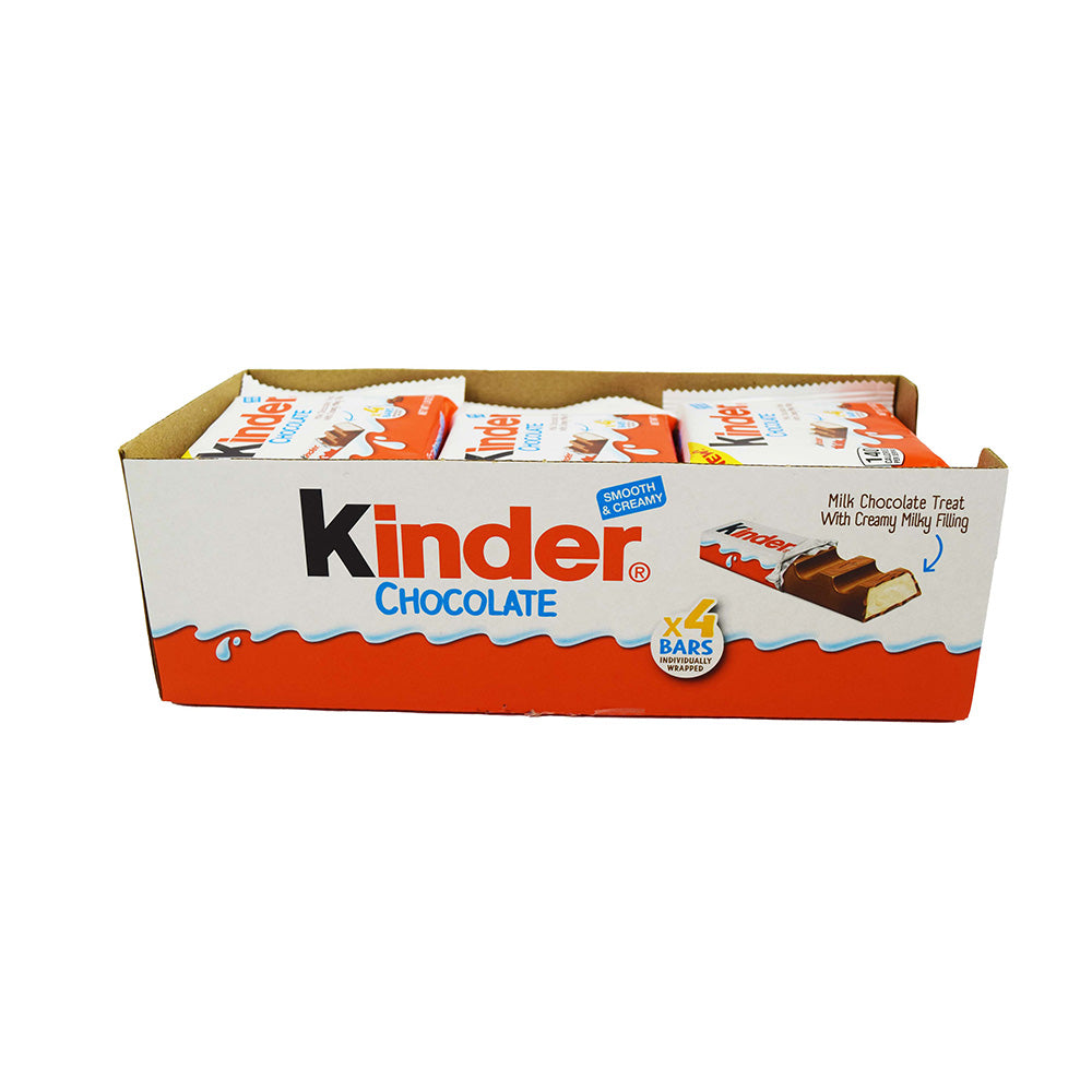 18 Count Box of Kinder Chocolate Bars with Creamy Filling