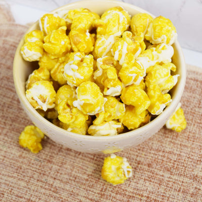  Lemon Pound Cake Popcorn in Decorative Ceramic Bowl