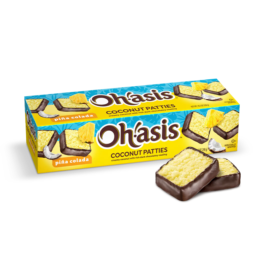 Oh!Asis Piña Colada Coconut Patties - 8 Count
