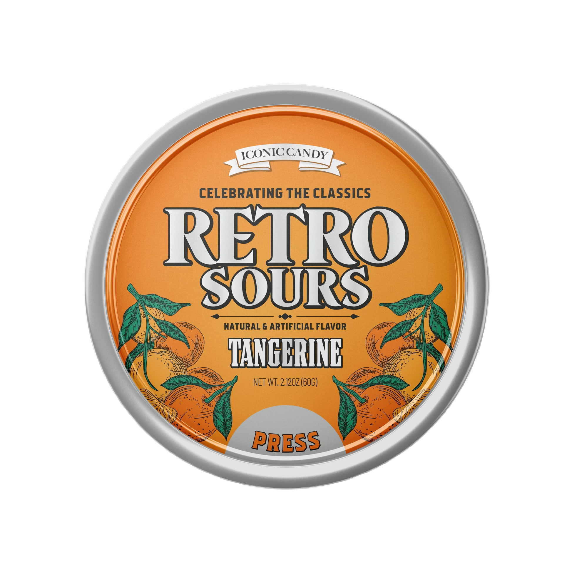 Retro Sours Tangerine Container