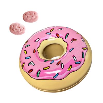 Simpsons Donut Tin Candy Strawberry Donuts