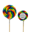 Two Swirl Rainbow Paddle Pop