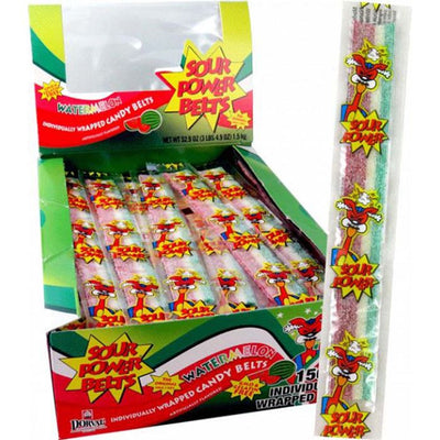 Dorval Sour Power Wrapped Watermelon Belts 150 Count Box