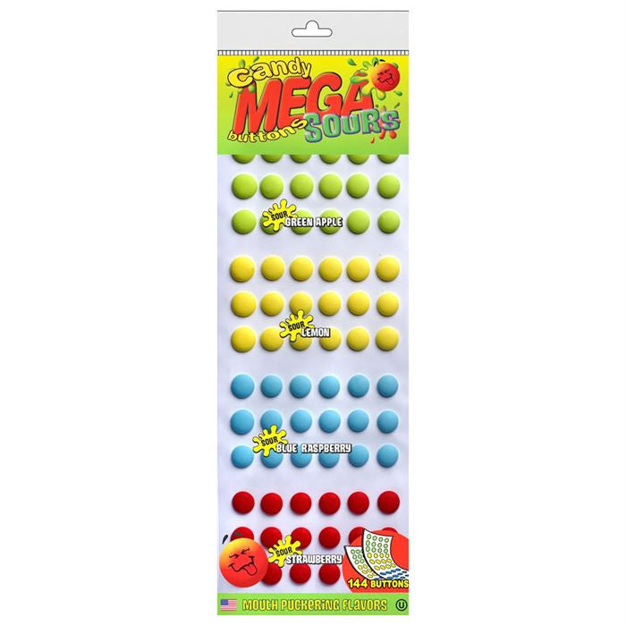Large Candy Buttons Mega Candy Buttons - Sours – Bulk Candy Store
