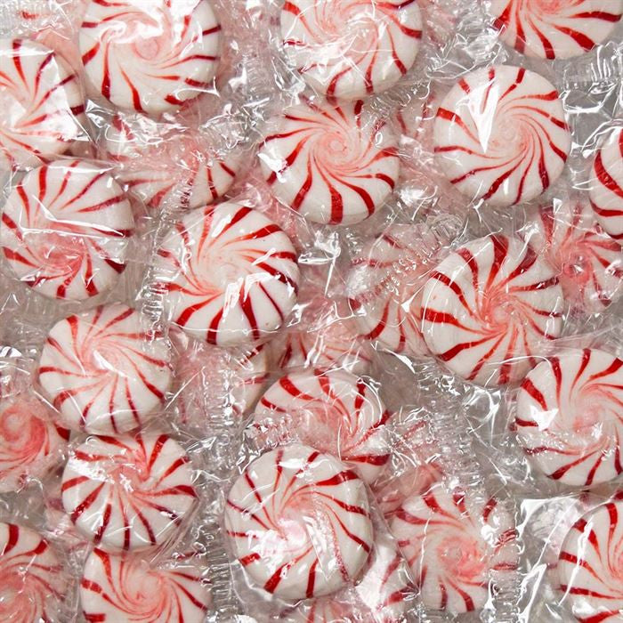 Sunrise Confections Peppermint Starlight Mints Red and White Pinwheels Bulk