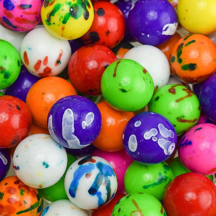 Sweet Maple Candy Assorted 1 inch Speckled Jawbreakers - 2.5 lb Bag