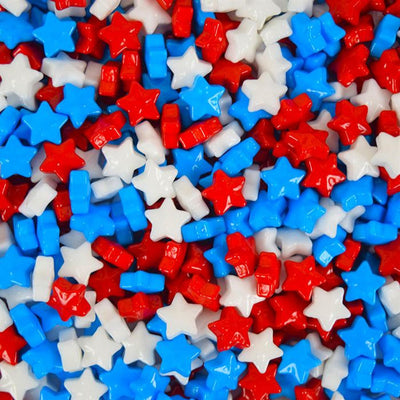 Sweet Maple Candy Starzmania Red White And Blue - 2 lb Bag