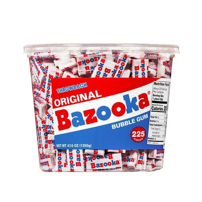 Topps Original Bazooka Bubble Gum - 225 Piece Tub