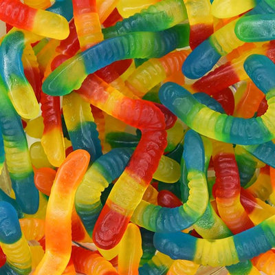 Vidal Sugar Free Gummi Worms Multicolor 8 oz Bag
